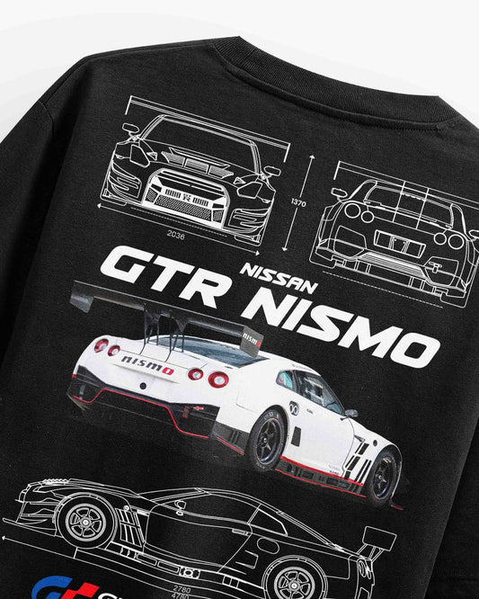 GTR Nismo Blueprint T-shirt - Black [Unisex]