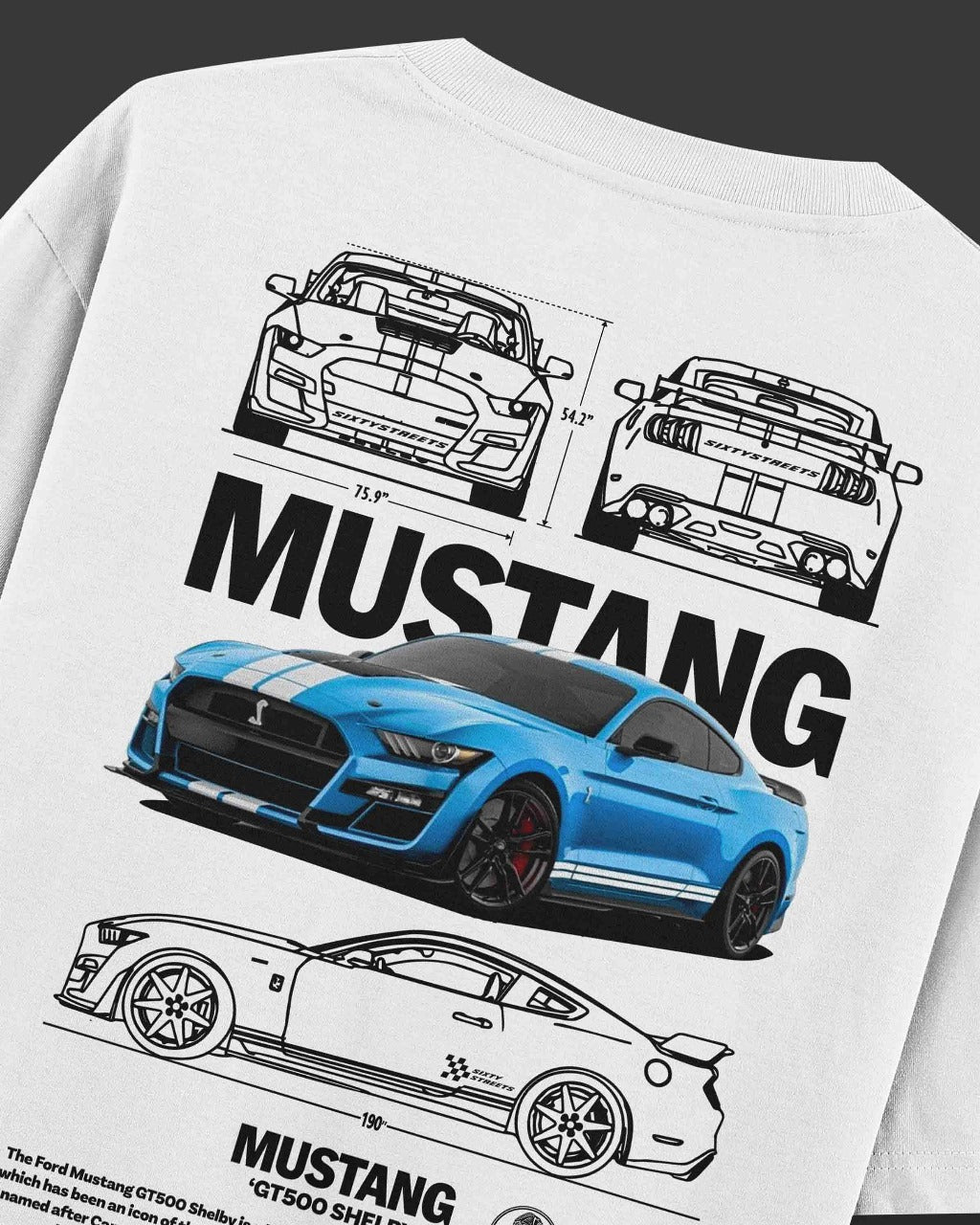 Mustang GT500 Oversized Fit T-shirt [Unisex]