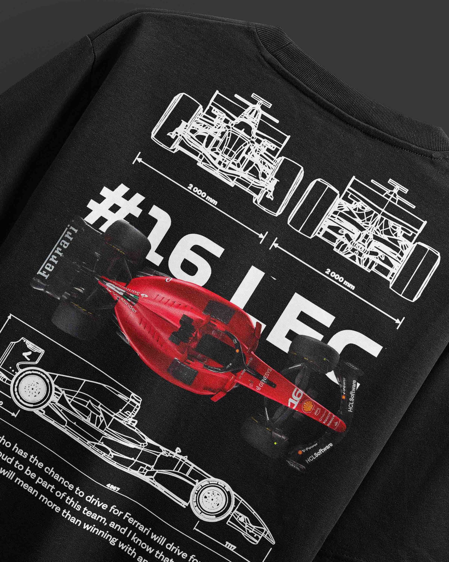 OVERSIZED FIT F1 BLUEPRINT T-SHIRT [UNISEX] 2.0